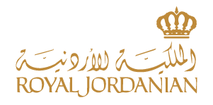 โลโก้สายการบินรอยัล จอร์แดเนียน  ROYAL JORDANIAN AIRLINES (RJ)